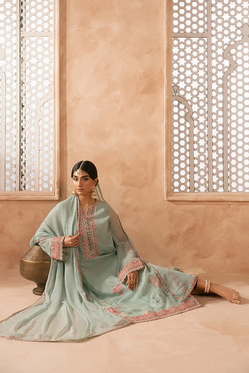 Maryam N Maria Embroidered Chiffon 3 piece suit MEIRA - MWU5684
