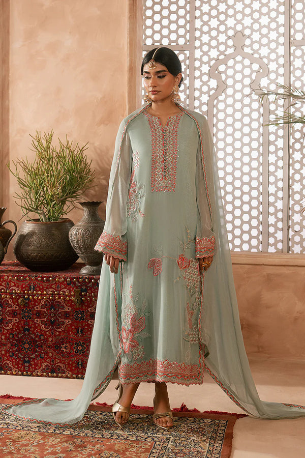 Maryam N Maria Embroidered Chiffon 3 piece suit MEIRA - MWU5684