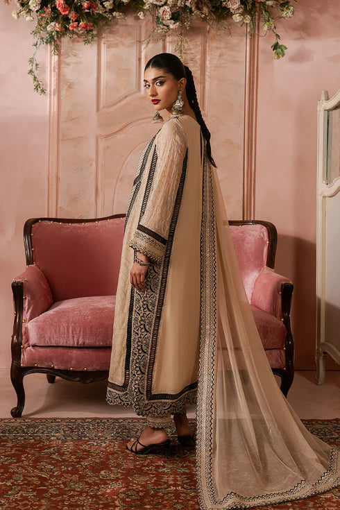 Maryam N Maria Embroidered Chiffon 3 piece suit NAVA - MWU5686