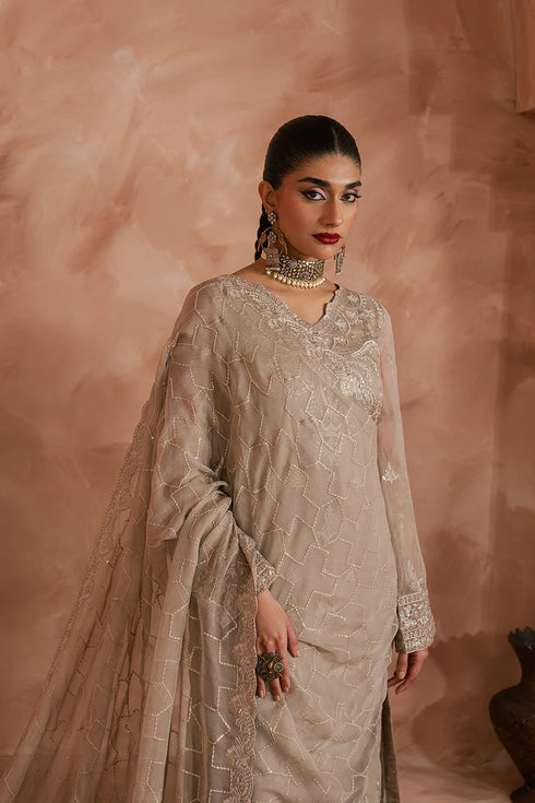Maryam N Maria Embroidered Chiffon 3 piece suit SHAI - MWU5687