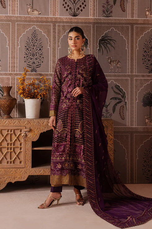 Maryam N Maria Embroidered Chiffon 3 piece suit RAISA - MWU5688