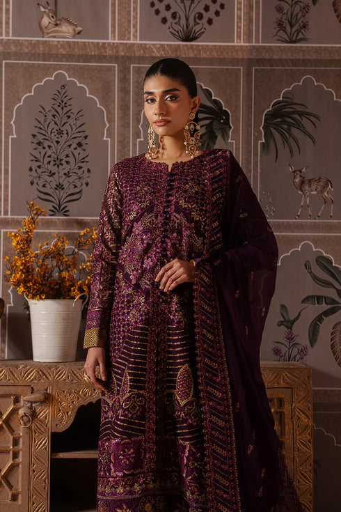 Maryam N Maria Embroidered Chiffon 3 piece suit RAISA - MWU5688