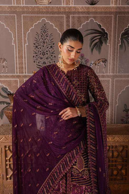 Maryam N Maria Embroidered Chiffon 3 piece suit RAISA - MWU5688