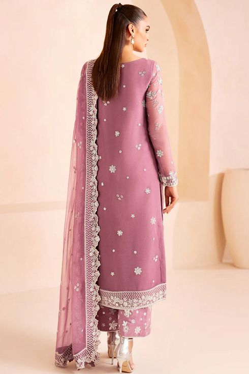 Farasha Chiffon 3 Piece Suit Aether