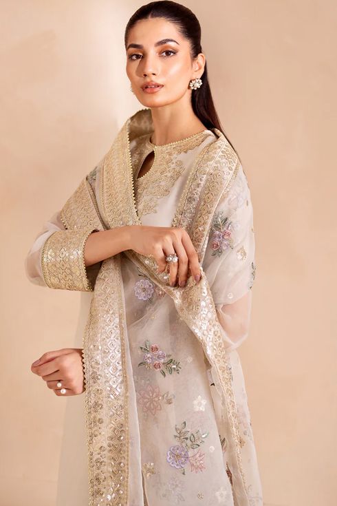 Farasha Chiffon 3 Piece Suit Serene