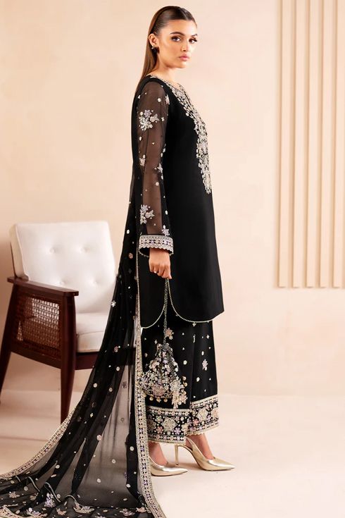 Farasha Chiffon 3 Piece Suit Splash