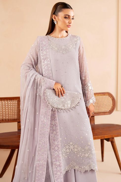 Farasha Chiffon 3 Piece Suit Vivid