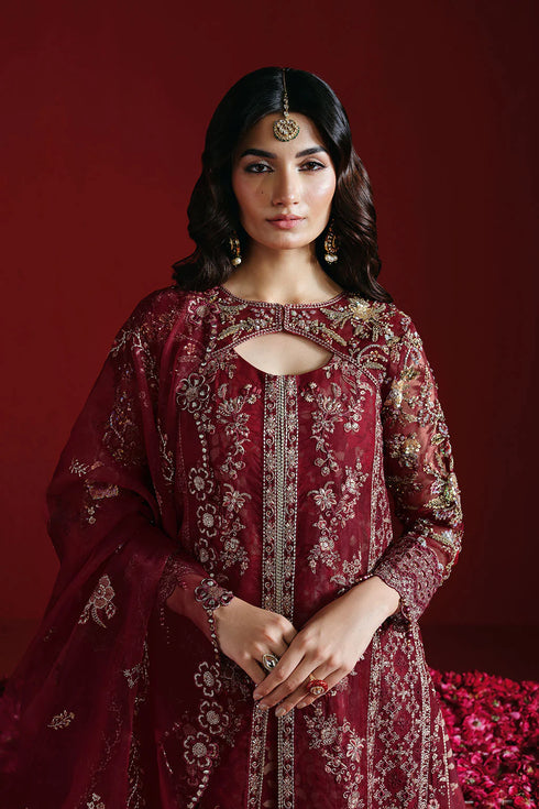 Ramsha Embroidered Organza Suit E-304