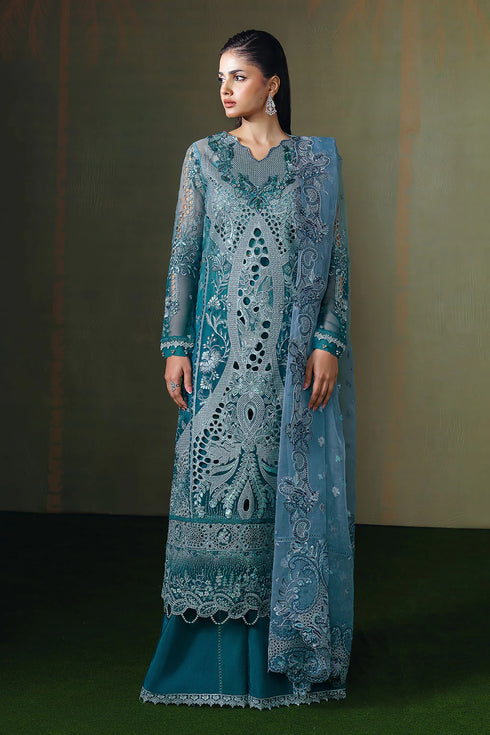 Ramsha Embroidered Organza Suit E-307