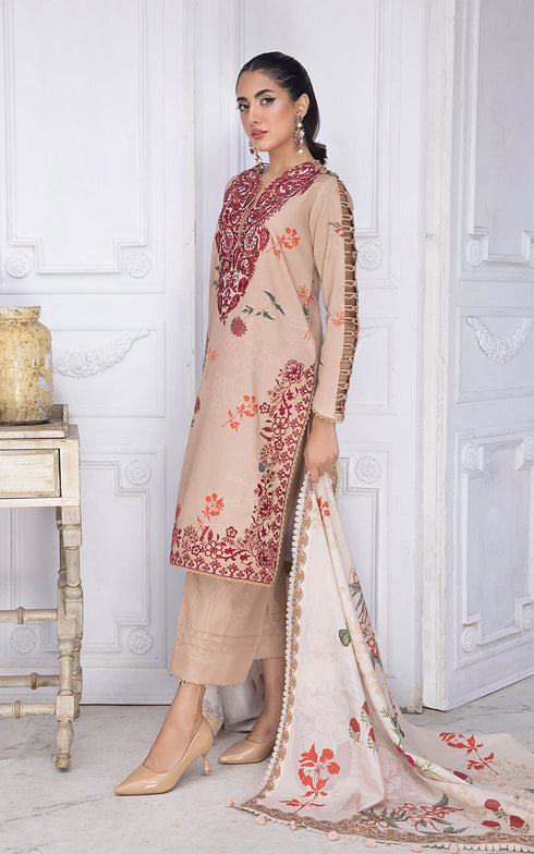 Asifa Nabeel Digital printed khaddar 3 Piece Suit Asmara