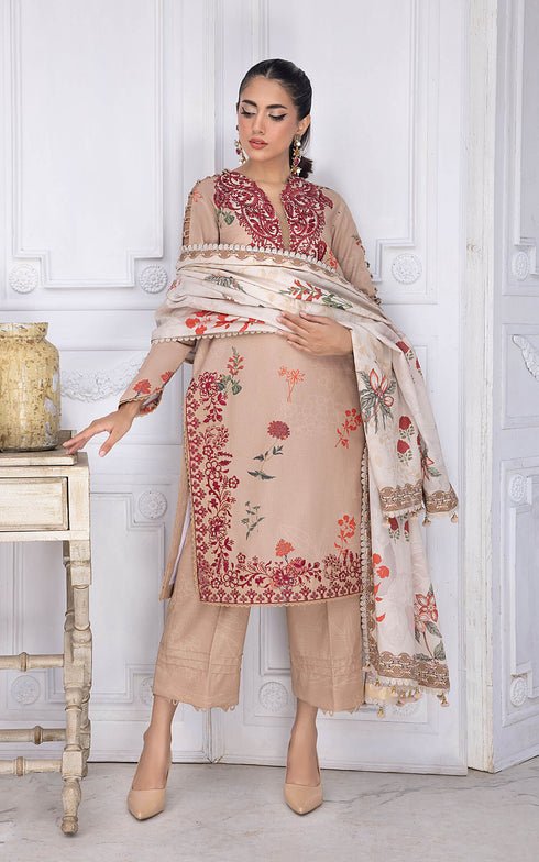 Asifa Nabeel Digital printed khaddar 3 Piece Suit Asmara