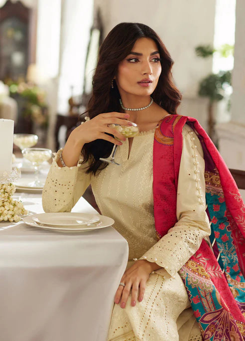 Gulaal Embroidered Chikankaari suit Azmin