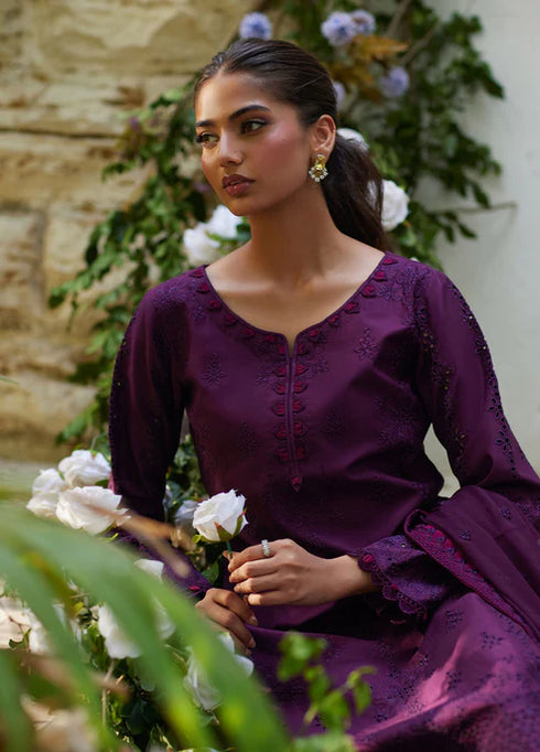 Gulaal Embroidered Chikankaari suit Amora