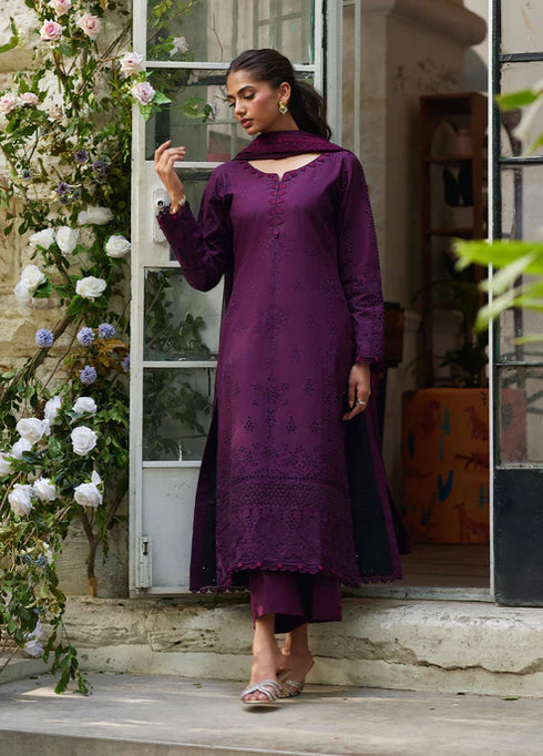 Gulaal Embroidered Chikankaari suit Amora