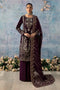 Gulaal Velvet 3 Piece Suit Sangria