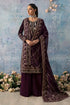 Gulaal Velvet 3 Piece Suit Sangria