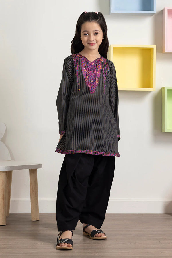 Zellbury Girls Embroidered Kurta Trouser - 2406