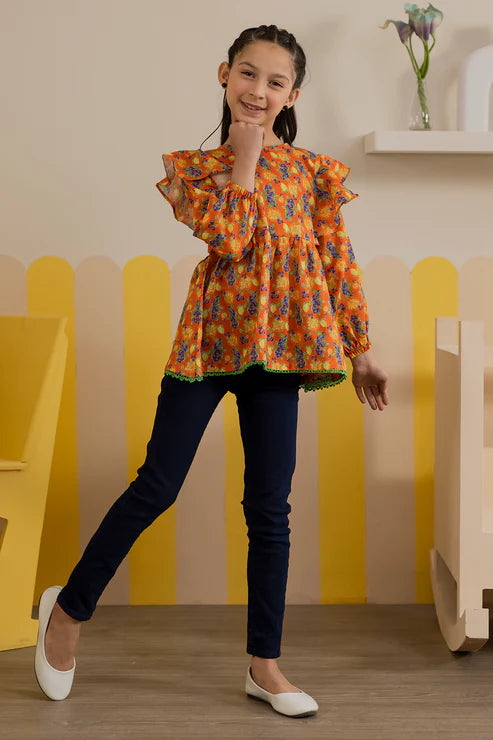 Zellbury Girls Lawn Kurta - 1403