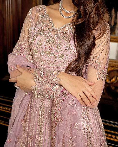 Mushq Embroidered sequined Net Suit Geet