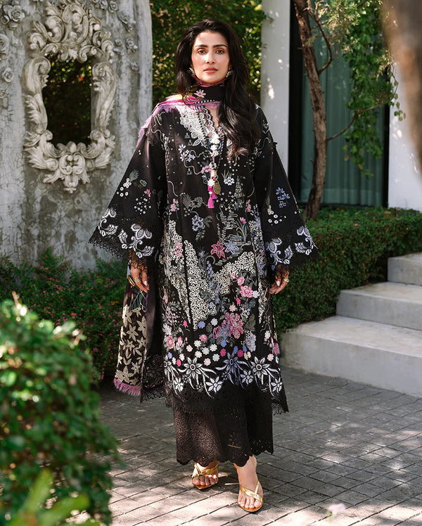 Mushq Chikan Embroidered Lawn Suit Gentle Breeze