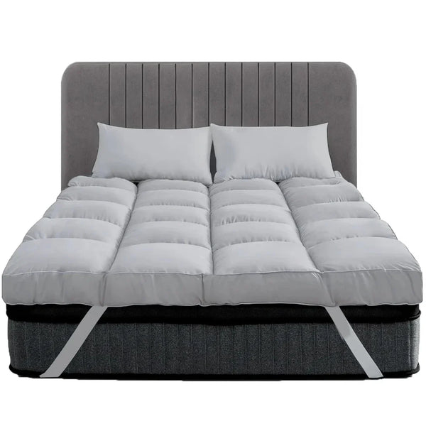 Mattress Topper 10CM Extra Thick with 1000GSM Filling Fiber