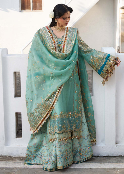 Hussain Rehar Organza Suit Miraye