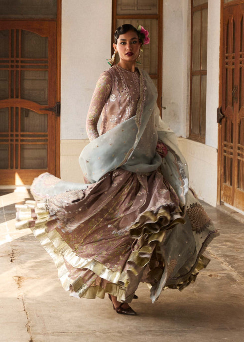 Hussain Rehar Organza Suit Ziniya