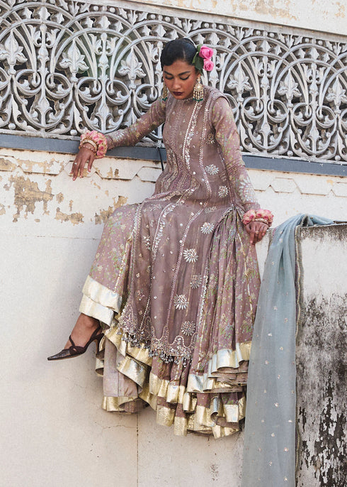 Hussain Rehar Organza Suit Ziniya