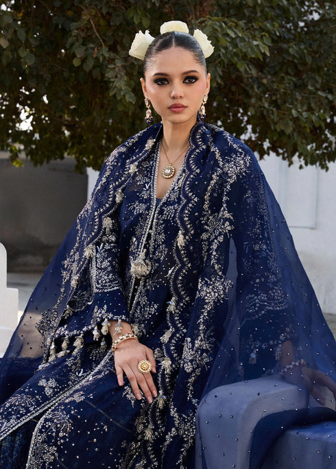Hussain Rehar Organza Suit Safa