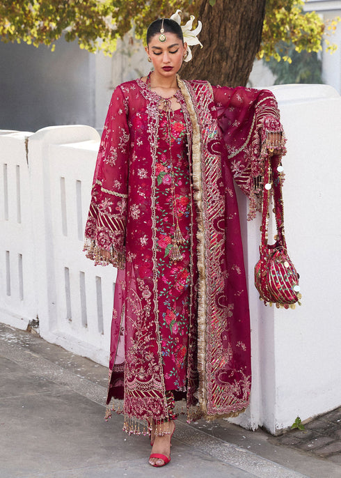 Hussain Rehar Organza Suit Maher