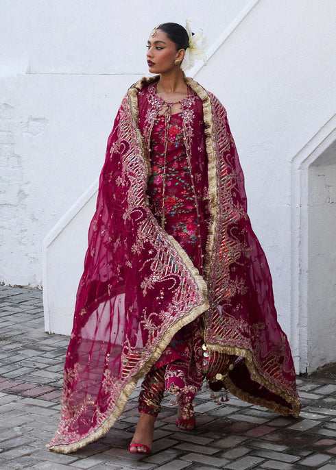 Hussain Rehar Organza Suit Maher