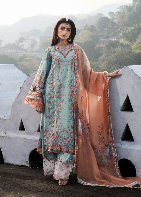 Hussain Rehar Embroidered Lawn Suit Malibu