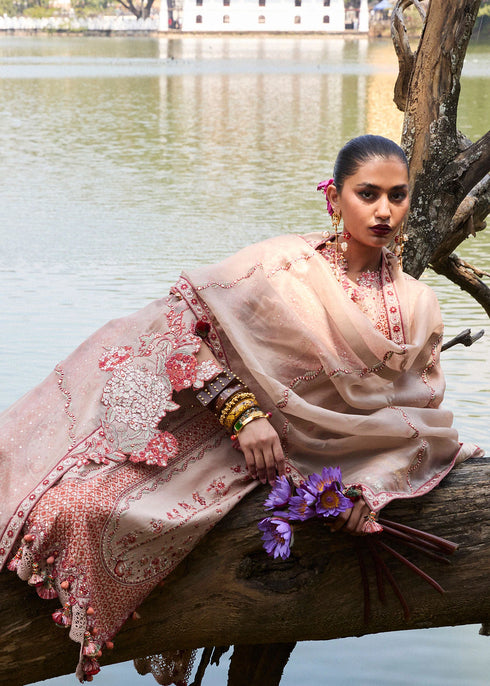 Hussain Rehar Embroidered Lawn Suit Mari
