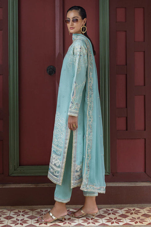 Mushq Embroidered Raw Silk Suit Freyelle