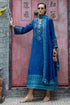 Mushq Embroidered Raw Silk Suit Marisette
