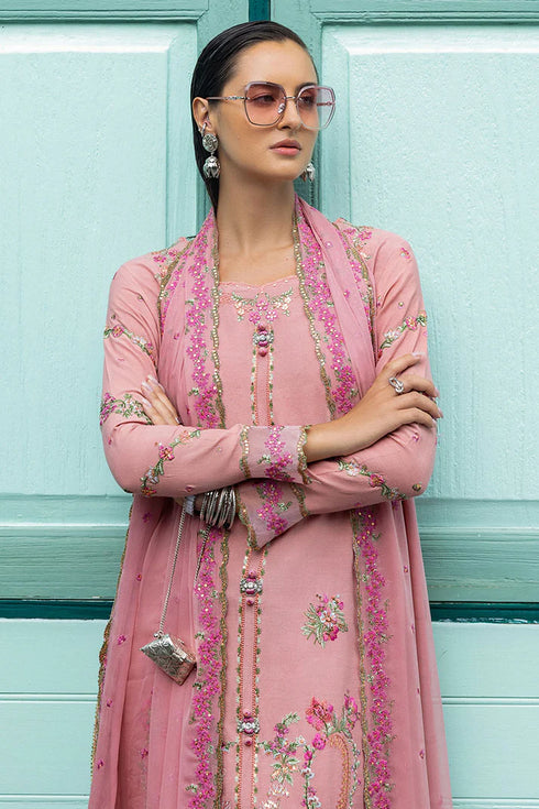 Mushq Embroidered Raw Silk Suit Elowen