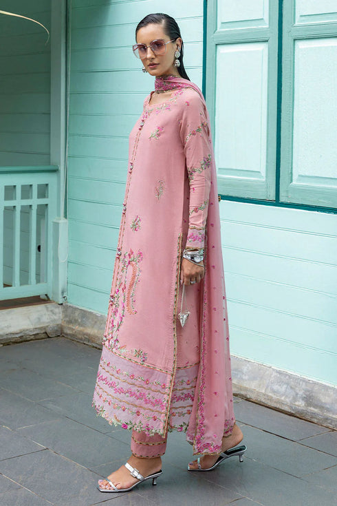 Mushq Embroidered Raw Silk Suit Elowen