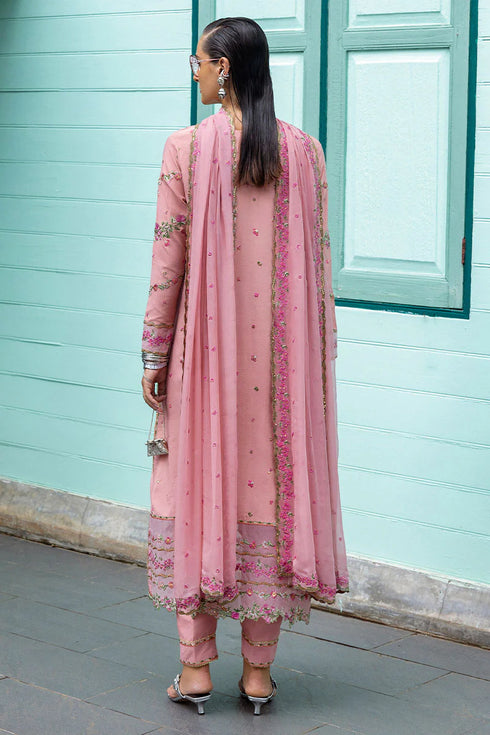 Mushq Embroidered Raw Silk Suit Elowen