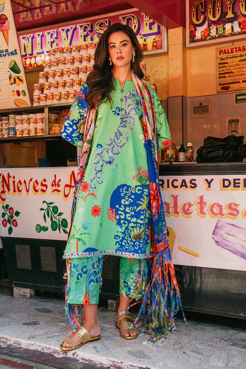 Mushq  Printed lawn Suit Living Heart