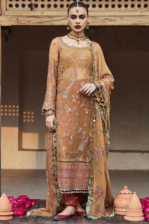 Hussain Rehar Chiffon Suit Talai