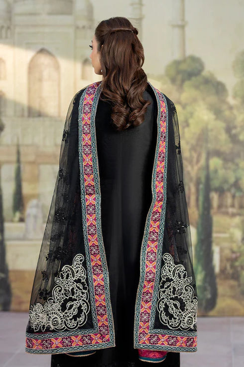 Imrozia Embroidered Organza Suit II-266 Siyah-e-Saba