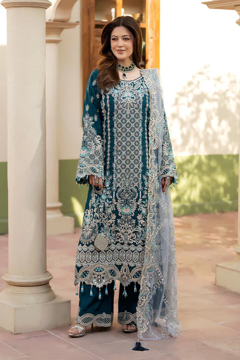 Imrozia Embroidered Organza Suit I-267 Zarqash