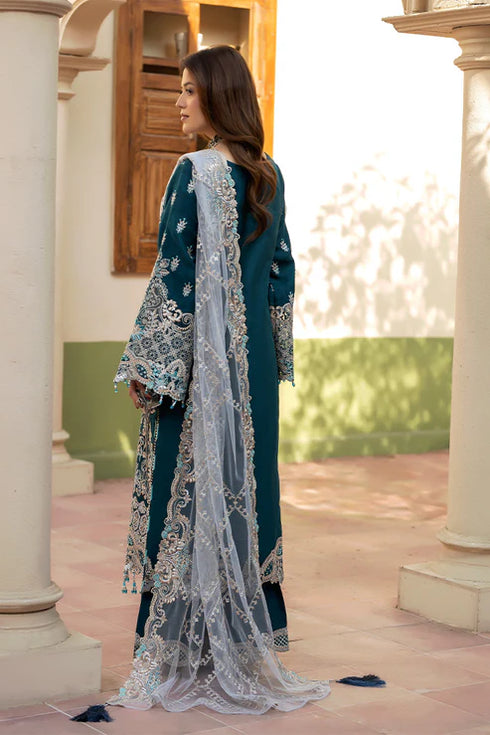 Imrozia Embroidered Organza Suit I-267 Zarqash