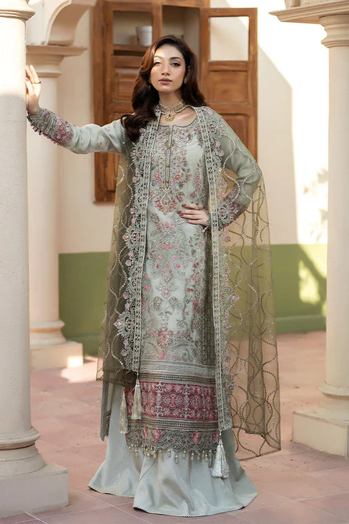 Imrozia Embroidered Organza Suit I-268 Narmeen