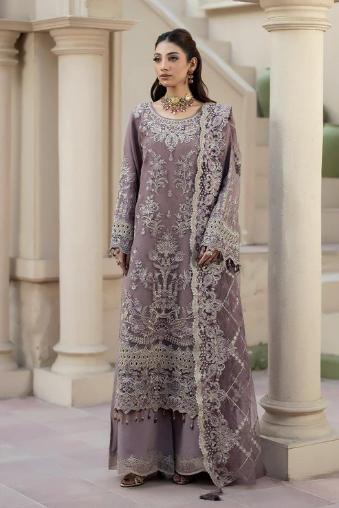 Imrozia Embroidered Organza Suit I-274 Zehraab