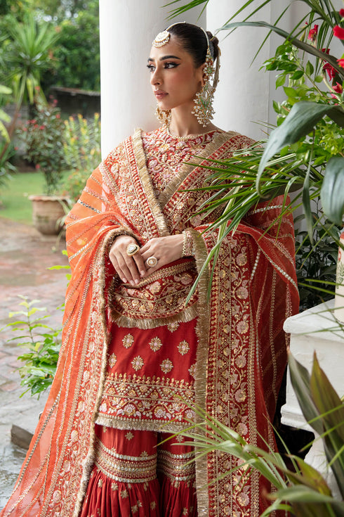 Imrozia Embroidered Net 3 Piece IB-32