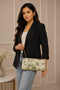 Floral Print Chain Clutch - Green