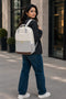 LOVEVOOK Women’s Light Grey 15.6-Inch Laptop Backpack – USB Port and Anti-Theft Pocket