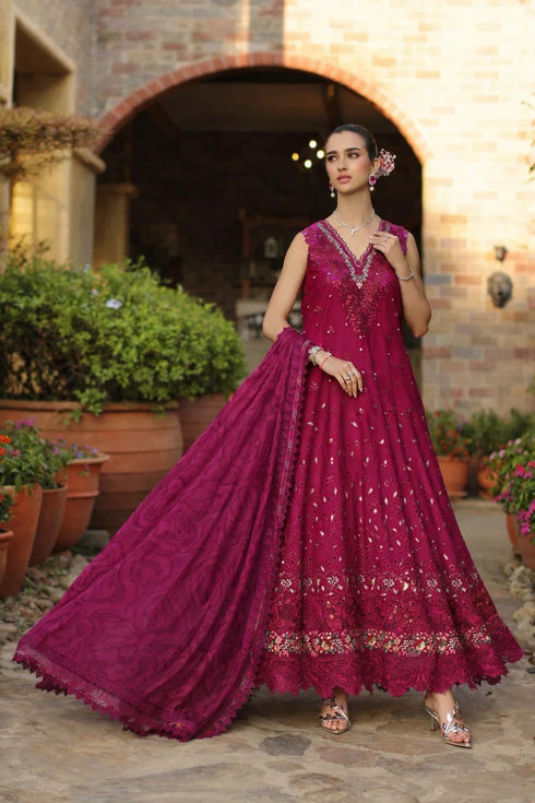 Noor By Saadi Asad Lawn 3 Piece Suit D6 - A - Zelina