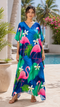 Women’s Plus Size Kaftan Maxi Dress – Bohemian Beach and Swimsuit Cover-Up for Summer Holidays